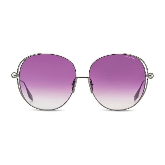 New DITA Arohz Silver Aviator DTS 156 02 Sunglasses Women - Picture 2 of 4